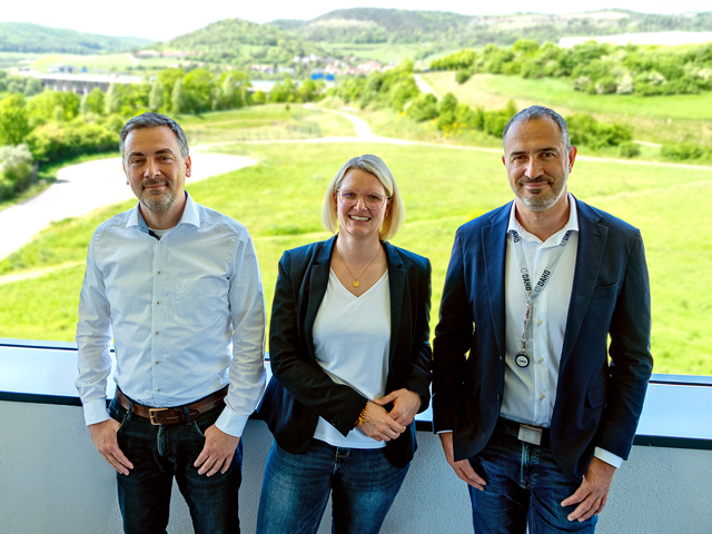 Geschäftsleiter und Geschäftsführer der DAKO GmbH: Martin Dittmar, Denise Lamont, Thomas Becker