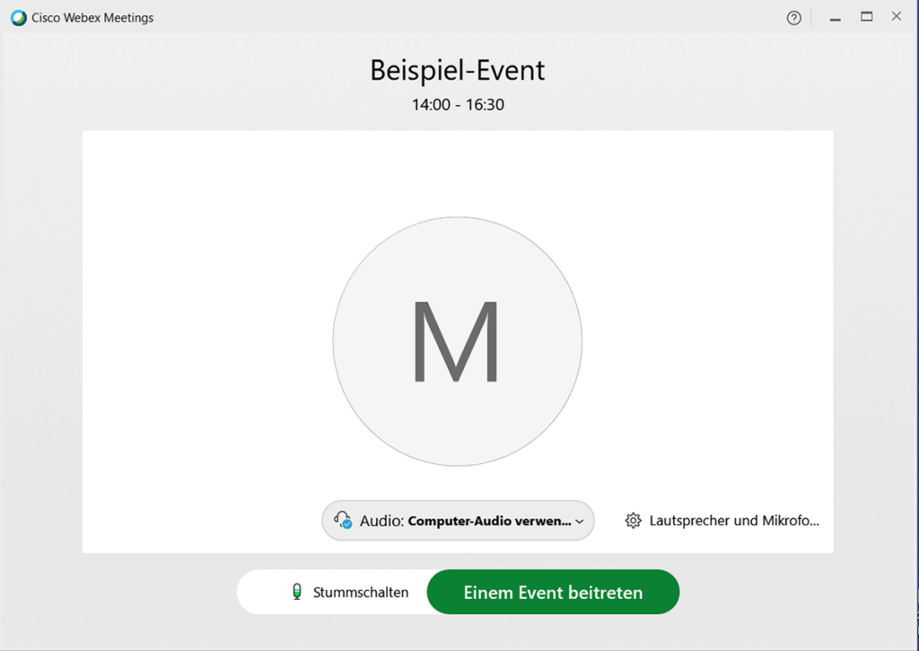 Screenshot Webex 2