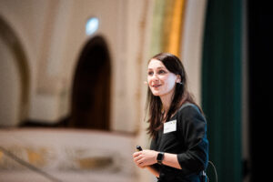 Dr. Tina Haußen beim Workshop SMART CITY LOGISTIK Kongress