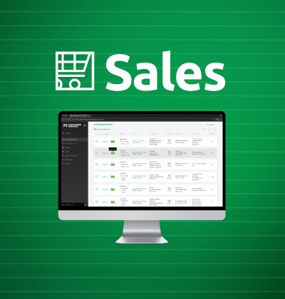 Produktbild DAKO Sales auf grünem Untergrund